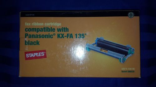 STAPLES (Panasonic KX-FA135) Premium Fax Film Cartridge NEW IN BOX