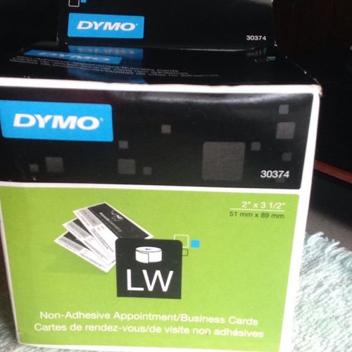 New OEM Dymo 30374 LW Non-Adhesive Appointment Card Label 2&#034; X 3 1/2&#034;