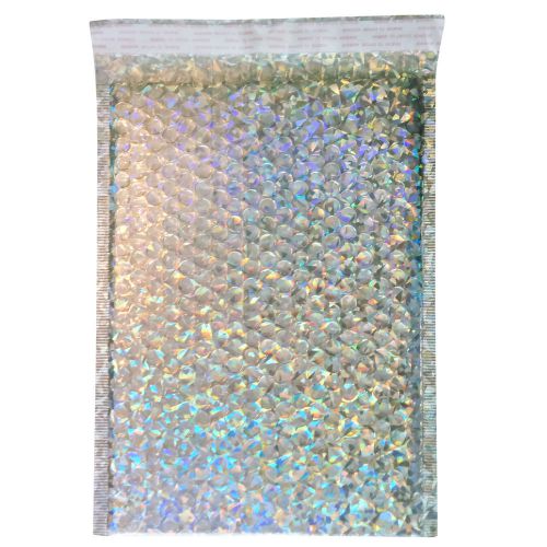 Holographic Durable Padded Shipping Bubble Envelopes Poly Mailer 25 9” x 12”