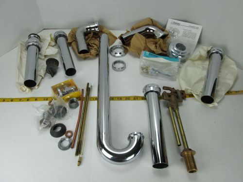 Lot of misc plumbing parts delany flushboy shut off chrome handle ball cock a for sale