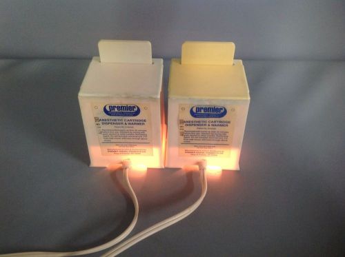 Set of two dental premier anesthetic cartridge dispenser and warmer for sale