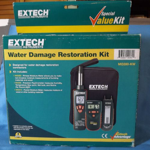 Extech Moisture Meter MO280-KW Water Damage Restoration Kit  **NEW**