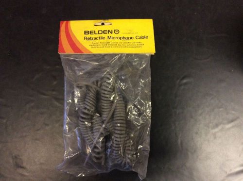 Belden Retractile Microphone Cable 24AWG 1 Conductor Shielded Gray Vinyl Jacket