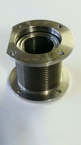 Balzers stainless steel vacuum flex bellows fabr-nr 6229 for sale