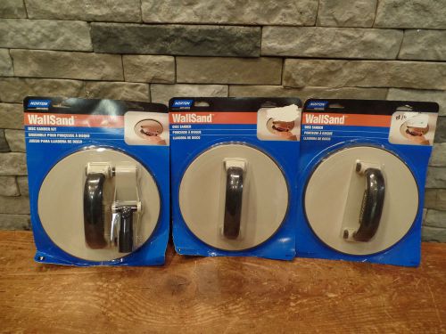 Norton Disc Sanders Hand Sanders Lot of 3 Wall Sand Kit Factory Sealed NEW