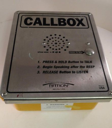 Ritron rqx-151-xt vhf wireless callbox, outdoor enclosure, 1 channel, 1w, narrow for sale