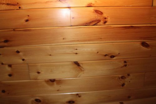 Tongue &amp; Groove Knotty Pine Siding, 1 x 8 - 156 linear foot - Prefinished