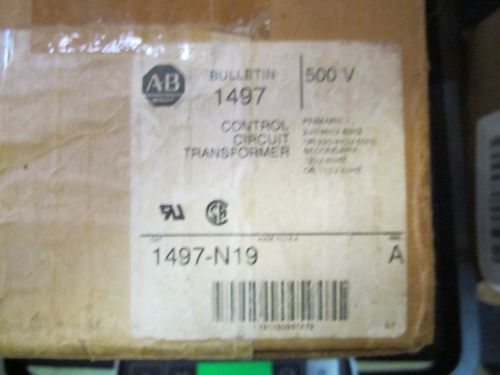 Allen bradley 1497-n19 control circuit transformer (nics, nib) for sale