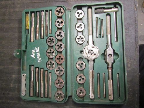 Ace Henry Hanson Vintage Tap and Die Super Set No. 614 USA FREE SHIPPING