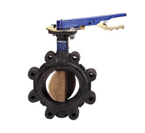 Nibco lc-2000-3 4&#034; lug style cast iron 200 psi epdm lever lock butterfly valve for sale