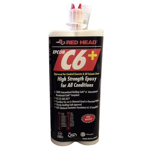 Itw read head c6p-20 epoxy adhesive gray, 20oz. concrete, free shipping, new 13d for sale