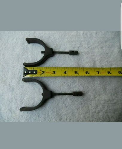 Vintage v-block clamps~ 2 machinist clamps matched pair 2 3/16&#034;+ bottom opening for sale