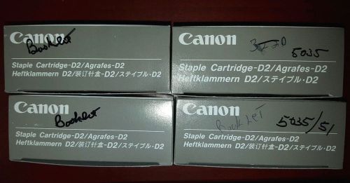 GENUINE Canon Staple Cartridge - D2 0250A002[AD] (4 FULL boxes) - 12 cartridges