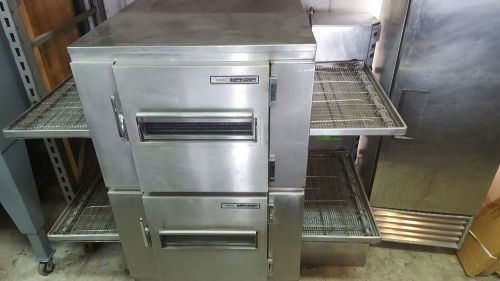 USED 1000 LINCOLN IMPINGER DOUBLE STACK GAS CONVEYOR OVEN