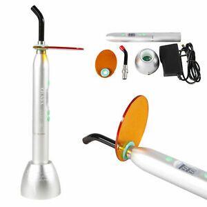 Dental Cordless Wireless LED Curing Light Lamp Teeth Whitening D2 silver