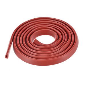 Edge Trim U Seal Extrusion, Silicone Red Fits 0.1-1.5mm Edge 1M/3.28Ft