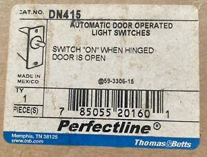 NEW Thomas &amp; Betts Perfect Line DN415 Automatic Door Operated Light Switch