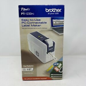 Brother PT-1230PC Label Thermal Printer : PC Connectable Label Maker Easy To Use
