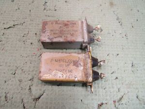 (2) Vintage WESTERN ELECTRIC D164763 .01 MF UF 1500 VDC CAPACITOR CONDENSER