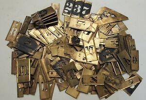 HUGE LOT vintage Interlocking Brass Letters, Numbers