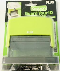 NEW Kespon Plus Guard Your ID Roller Stamp Plus Black Ink NIB