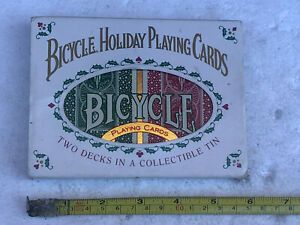 Bicycle Playing Cards Christmas Holiday/ Safety Back Limited Collectible Tin