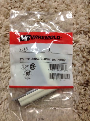 WIREMOLD IVORY STL EXTERNAL WINDOW ELBOWS V518 **NEW**