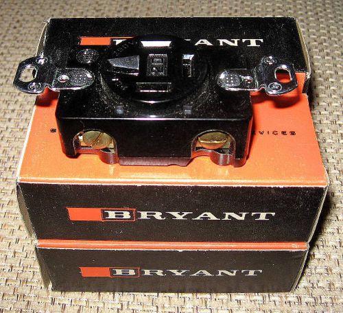 Bryant 7250 20 amp, 120/208 volt, nema 18-20r, receptacle, straight blade for sale