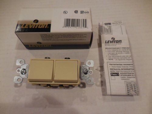 Leviton Decora Combo Switch 1-3 Way 1 Single Pole Ivory 5641-I NIB