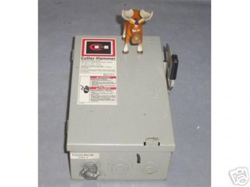 Cutler-hammer safety switch 30 amp 240 vac dg321ngb for sale
