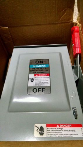 SIEMENS HNF361RPV Solar Safety Switch,30A,600VDC