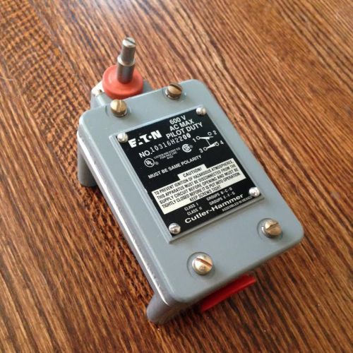 Cutler hammer 10316h2200 eaton pilot duty switch 600v-ac control for sale
