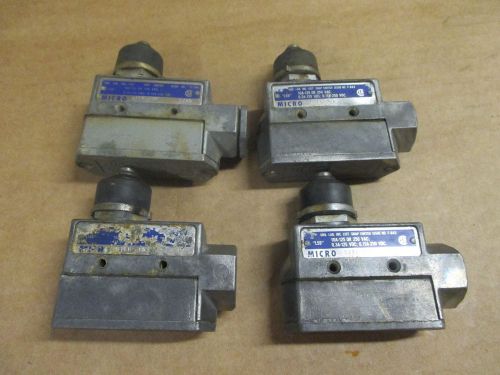 Lot of 4 MICRO SWITCH DTE6-2RN Limit Switch