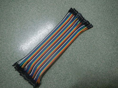 80Pcs 20cm 2.54mm 1pin Female to Female jumper wire Dupont cable for Arduino