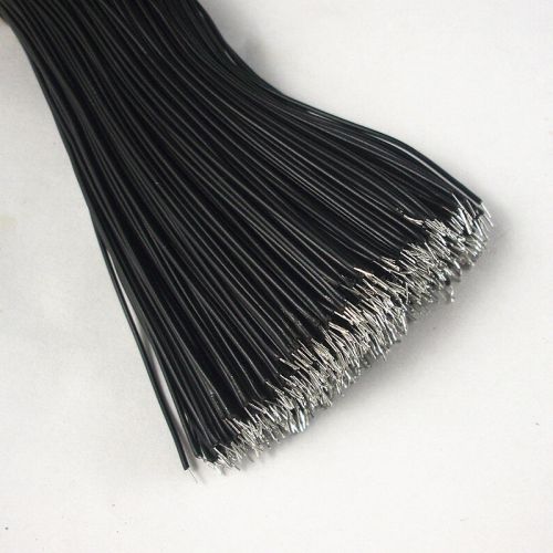 50pcs 31cm Black Double Thined Wire Tinned Cable Toy DIY Parts