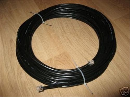 OUTDOOR 125&#039; WATERPROOF WIRE CABLE PHONE VOICE BURIAL UV PROOF RJ11/RJ12 SOLID