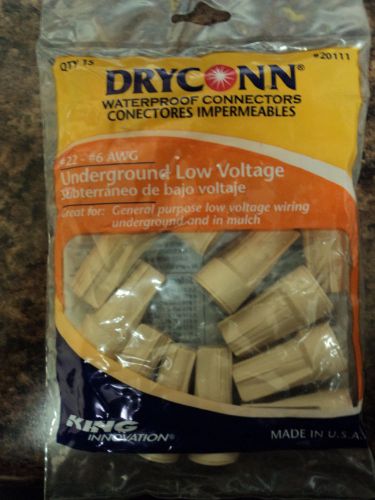 King Tan Dryconn Connector For #22-#6 Low Voltage Wire (Bag of 15)
