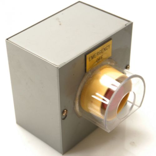 Electrical enclosure 213685 6&#034;x6&#034;x4&#034; w/emergency shut off button for sale