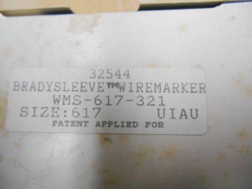 Brady WMS-617-321 BradySleeve Brady Sleeve Wire Marker