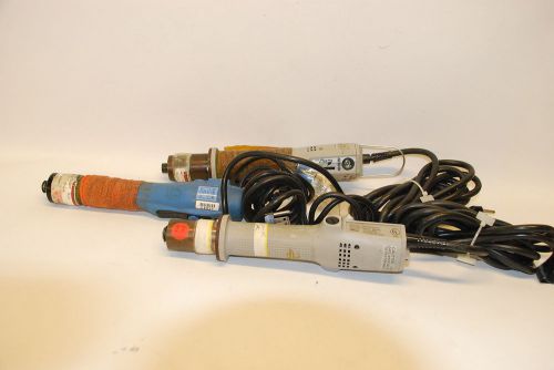 LOT OF 3 AIM ELECTRA AE-2411, DELTA TOOLS, ELECTRIC SCREW DRIVERS (P-A9-11)