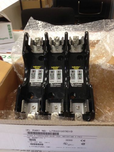 1 New Littlefuse LFR601003CID 3 pole fuse block &amp; 5 Buss fuses