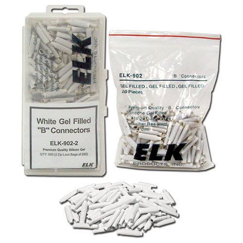 Brand New ELK 9022 B-Connectors, Gel Filled ,  White, 500 Pack