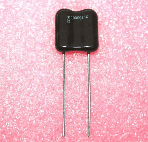 Dipped Silver Mica Capacitor 10000pf, 500V - Lot of 5