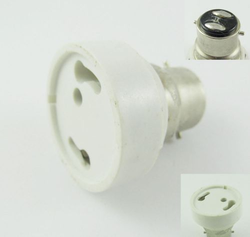 B22 to gu24 socket base led halogen cfl light bulb lamp adapter converter holder for sale