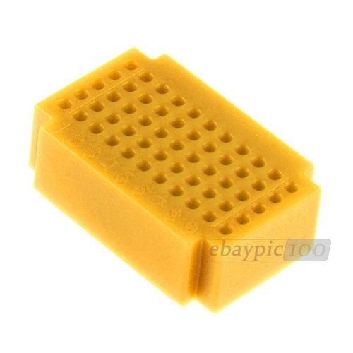 10pcs mini solderless pcb breadboard prototype test develop 55 points yellow for sale