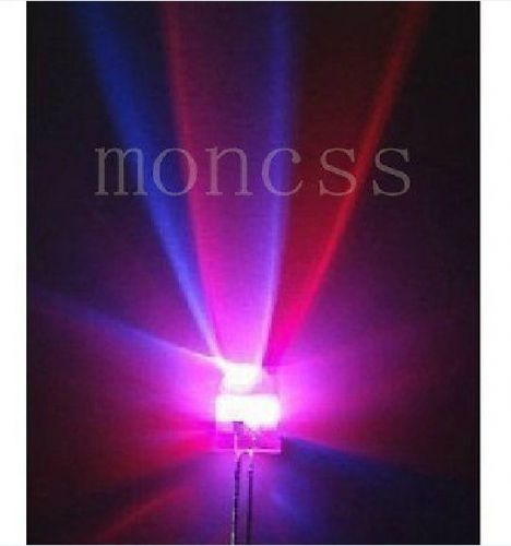 100Pcs 5mm 3V RGB Rainbow Flash Fast &amp; Slow by turns LED Lamp Bulb