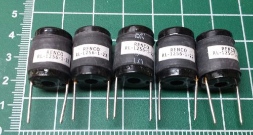 5x Renco inductor choke 22uH 5.5A speaker crossover, power, filter RL-1256-1-22