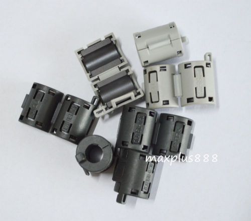 100pcs 7mm tdk  clip-on clip on rfi emi filter snap around ferrite gray / black for sale
