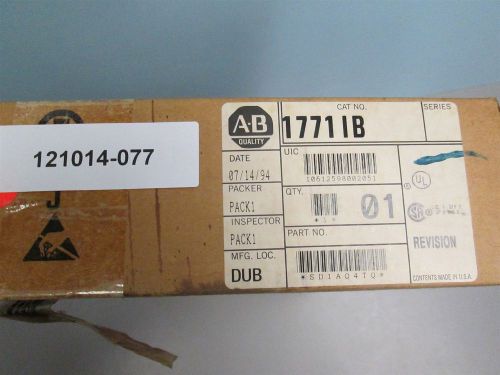 New Allen Bradley 1771-IB DC Input Module New Old Stock Box