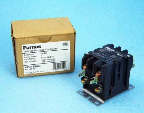 New furnas definite purpose controller 42bf15ag, 2 pole 30/40 amps for sale